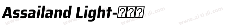 Assailand Light字体转换